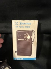 Emerson Am Pocket Radio Vintage Tested Works Good