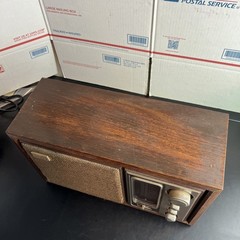 Sony Radio ICF-9650W AM/FM Tabletop Stereo Simulated Wood – Vintage – Works
