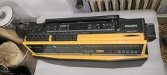 Vintage Philips Model Type D 8304/02 Boombox Portable Stereo Radio To Test