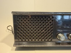 Panasonic RE-6513 Vintage AM FM Wood Grain Radio Works Loud Retro Tabletop Read