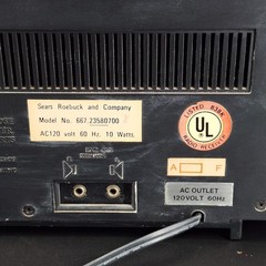 Vintage Sears and Roebuck Radio Model 1667.23580700 Works
