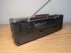 1980s Color Tunes Sound Design BLACK 4617 Radio Cassette Boombox – USED