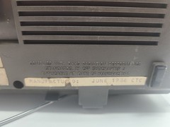 Vintage GE General Electric Spacemaker Portable TV AM/FM Radio 7-7650A READ