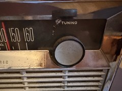 GE P-780 AM Radio Portable Silver Black Brown