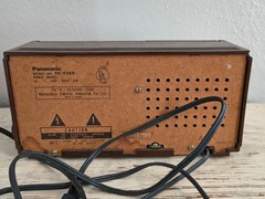 Vintage Panasonic AM FM Radio 1970s Wood Grain