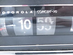 Vintage Motorola Concept-90 Black Flip Clock AM/FM Radio TESTED WORKING READ