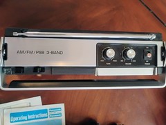 Panasonic RF-1060 3-Band Portable Radio AM FM PSB AC Battery Excellent Condition