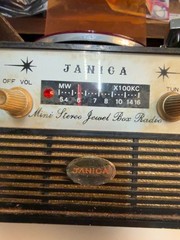 Vintage Janiga SRB-12 Mini Stereo Jewel Box Radio Record Player Japan Parts Repa