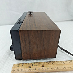 RCA Solid State RZD417W AM Clock RADIO FOR PARTS Wood Grain 60s Taiwan PROP VTG