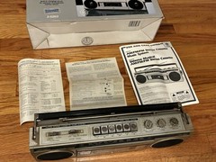 Vintage General Electric GE 3-5283 AM/FM Radio Cassette Player Boombox WORKS