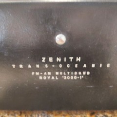Zenith Royal 3000-1 Trans Oceanic Portable Receiver FM AM & Manual Tested Works