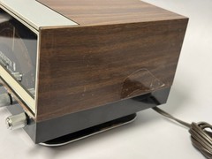 ZENITH C472W-3 Circle of Sound Flip Clock AM/FM Radio Woodgrain Radio *Finicky