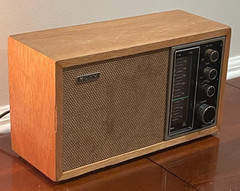 Sony TFM-9440W Vintage AM FM Radio Wood Grain Analog Tested Working