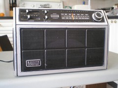 Zenith portable AM FM radio model RH 76Y, AC or battery, made in Taiwan