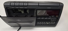 Radio Clock Cassette Player Works Used