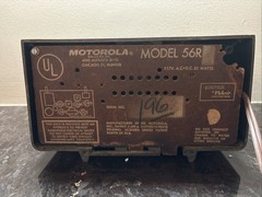 Vintage Motorola Radio Model 56R Black Mid Century Modern – Working Condition