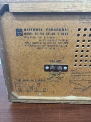 National Panasonic Model RE-784 Radio, 2-band FM/AM tabletop/ 1960s***Parts