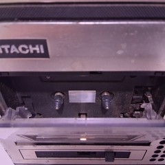 VINTAGE Hitachi TRK-5305H AM/FM Radio Cassette Recorder Portable Retro Untested