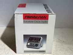 Vintage New-In-Box Soundesign Eurostyle Clock Radio 3654 Retro