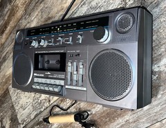 Vintage Sears Boombox Radio SR2100 Series Stereo Ghetto blaster 80s Working Read