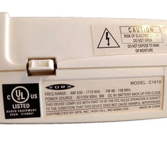Yorx Clock AM/FM Radio Alarm Clock LED Display C1610