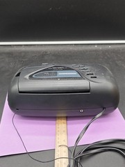Lenoxx Sound AM/FM Digital Clock Radio Cassette Player Model CR-186 Tested Works