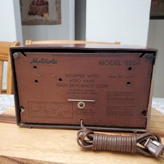VTG 1949 Motorola Radio Model 58GI NICE /Working /Recapped See Video/Description