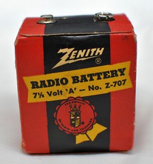 Very Rare – Zenith Z-707 Radio Battery 7 1/2 Volt A