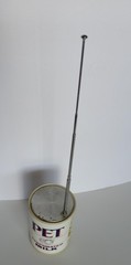 Vintage PET Evaporated Milk Novelty AM FM Radio Can Hong Kong 1970s Retro Decor