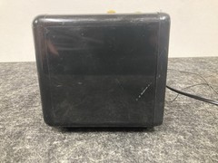 Vintage Soundesign Morning Call Black Cube Clock Radio AM/FM Digital Clock Timer