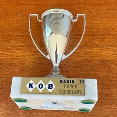 KOB Radio 77 Honor Society Trophy ALbuquerque, New Mexico