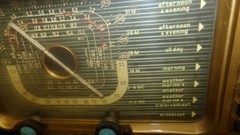 Vintage Zenith Trans-Oceanic Wave Magnet Radio -Rare Blue Knobs