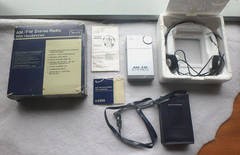 Unused In Box, Sears Stereo Pocket Radio, 57-2205, 1970&rsquo;s, Complete, Works Fine