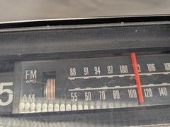 General Electric Radio Vintage C4331B Flip Clock AM FM Walnut Grain 70&rsquo;s READ