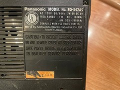 Panasonic RQ-542AS Vintage FM AM Radio Cassette Recorder / Japan. Works!!