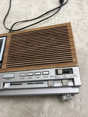 Vintage GE General Electric 7-4975B AM/FM/Cassette Tape Clock Radio Recorder