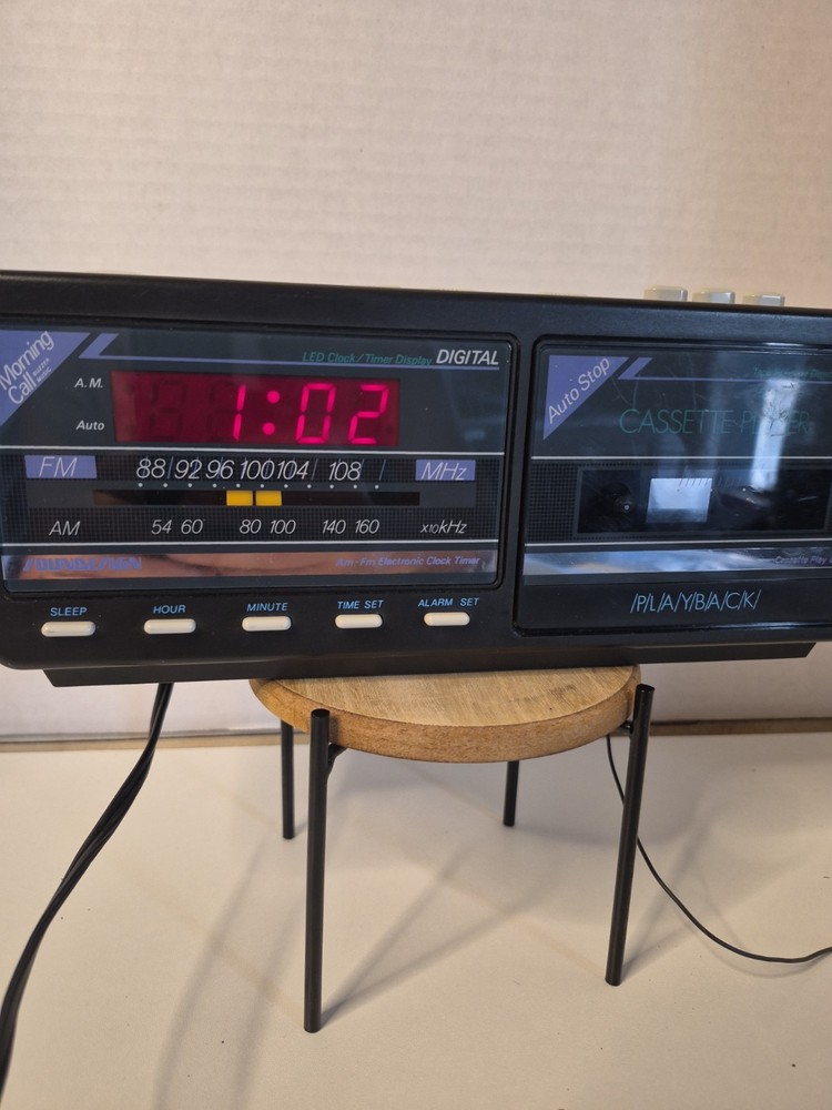Sound Design Morning Call Radio Cassette Player Alarm Clock