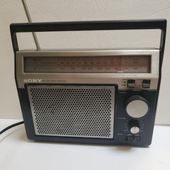 SONY TFM-7720W FM/AM 2 Band Receiver Portable Radio AC/Battery Tested & Working