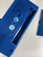 Vintage 1980s Soundesign Color Tunes Radio Cassette Player 4603VBL Blue Boom Box