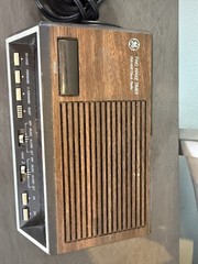 Vintage GE Model 7-4616B Wood Grain AM/FM Dual Alarm Clock Radio