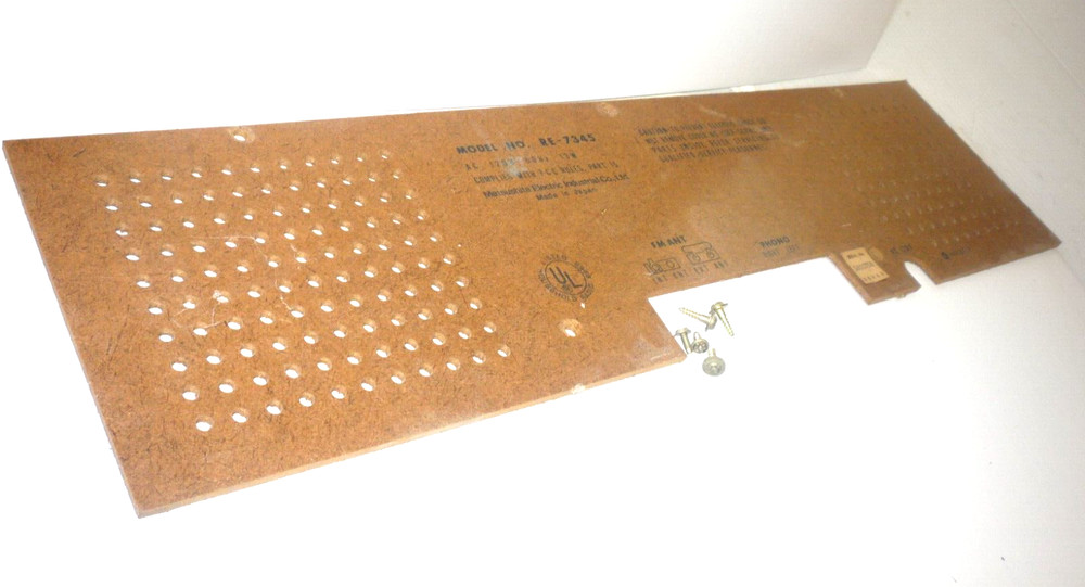 Vintage Panasonic AM/FM Radio Stereo Model RE-7345 – BACK COVER