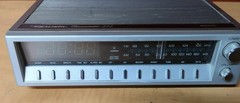 Vintage Silver Realistic Chronomatic 232 Alarm Clock Radio AM FM Tested Working