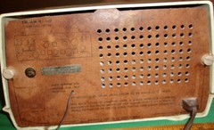 ZEPHYR AM/FM Tube Radio Plastic Tabletop (Sensei, Japan) Clean! Works! (1960&rsquo;s)