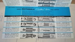 1958 Motorola Golden Voice Car Radios Brochure : Superb Illustrations of Models