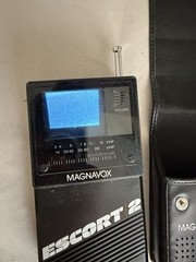 Vintage Magnavox Escort 2 Portable TV AM/FM Stereo Radio w/ Case