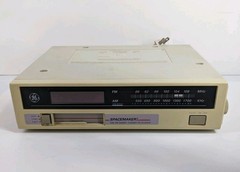 GE Spacemaker 7-4260 AM/FM Radio Cassette Player LED Display Clock TESTED VTG