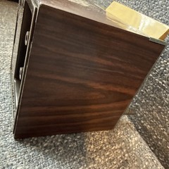 Vtg MCM Realistic Radio Shack Weather Radio Cube 12-181A Faux Walnut PARTS Read.