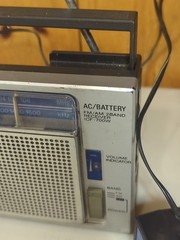 Vintage Sony ICF-700W FM/AM 2 Band Receiver Portable Radio w/ AC Adapter