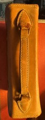 Vintage Leather Case Zenith Tube AM Radio , Carousel Model A404 Untested 4 Parts