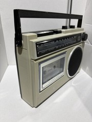 Vintage General Electric Portable AM/FM Radio/Cassette Recorder, No. 3-5240-D